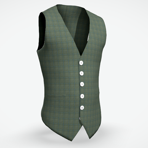 SINGLE BREASTED WAISTCOAT -REGULAR