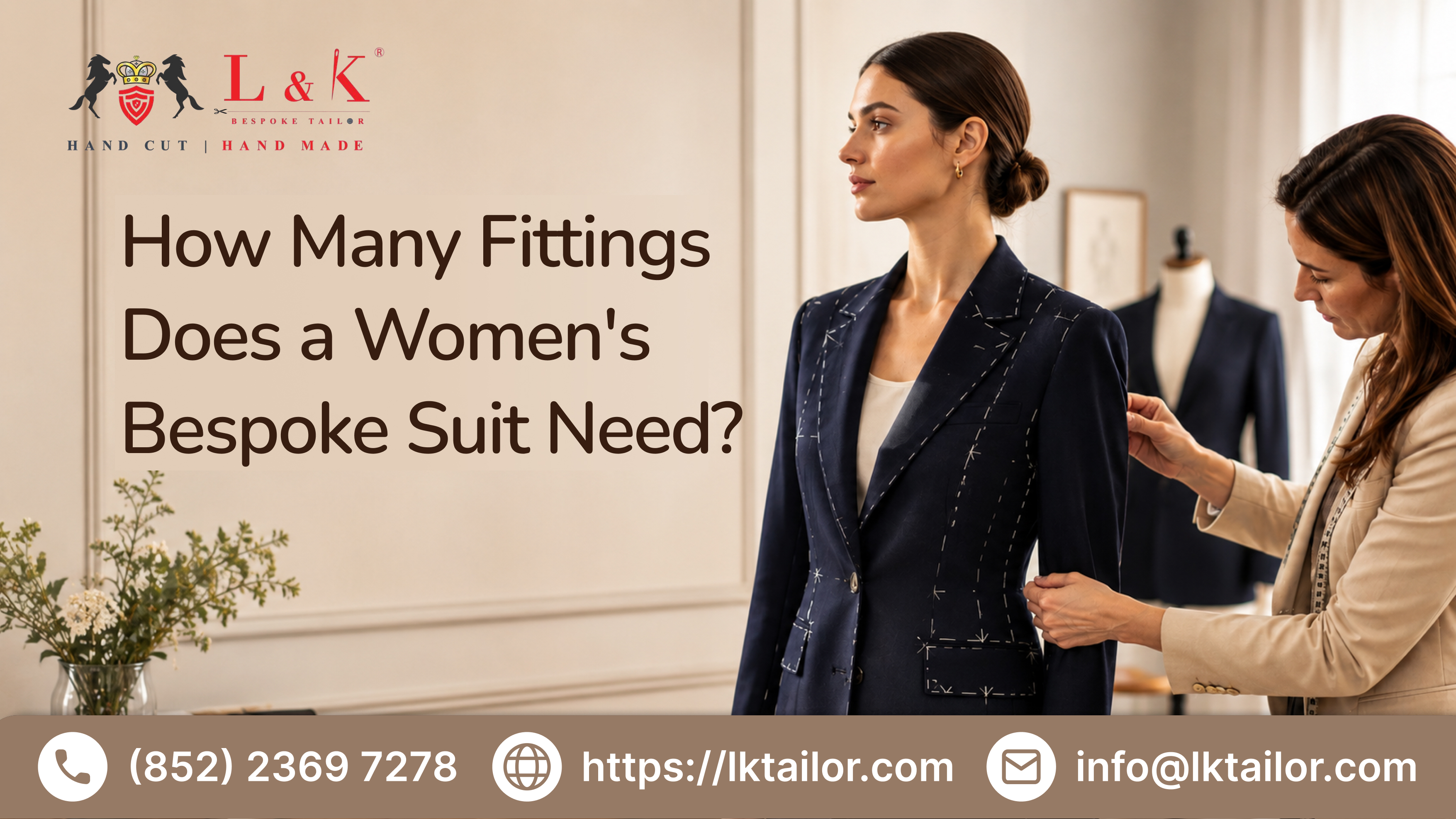 How Many Fittings Does a Women’s Bespoke Suit Need?
