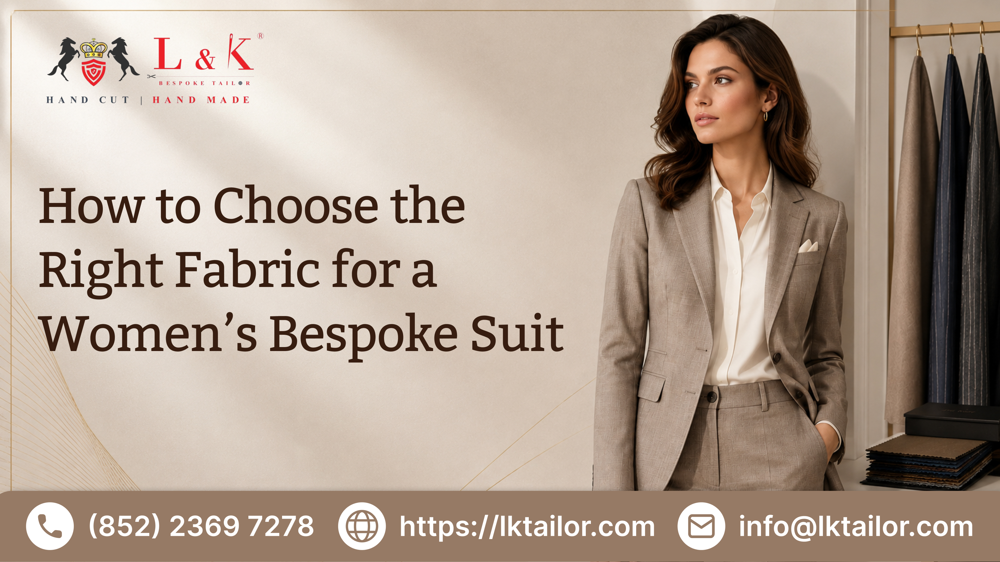 How to Choose the Right Fabric for a Women’s Bespoke Suit