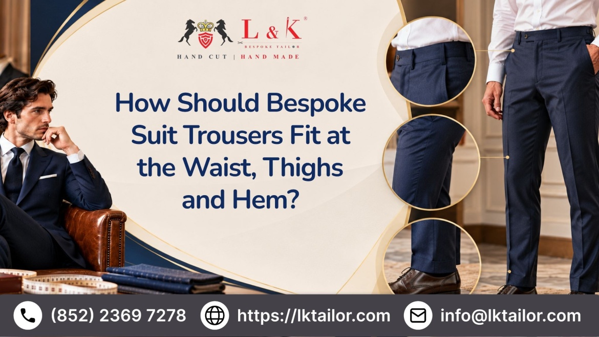 How Should Bespoke Suit Trousers Fit at the Waist, Thighs and Hem?