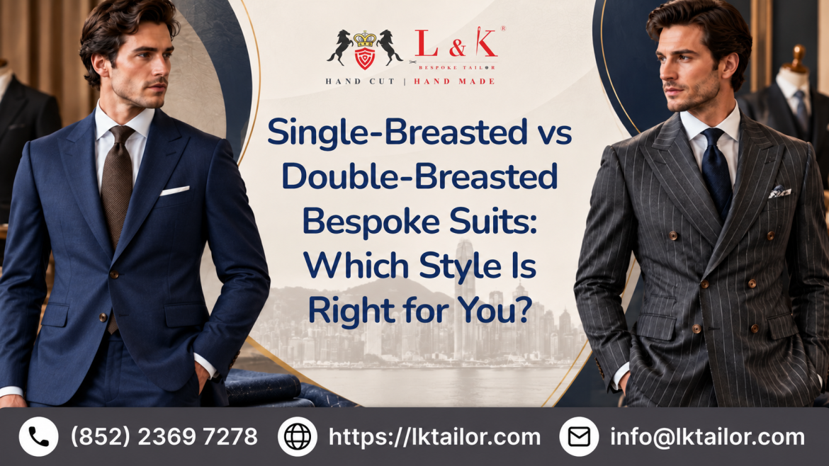 Single-Breasted vs Double-Breasted Bespoke Suits: Which Style Is Right for You?